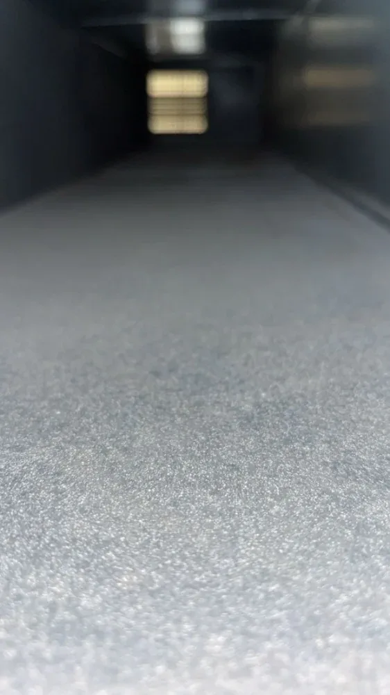 The same duct after cleaning